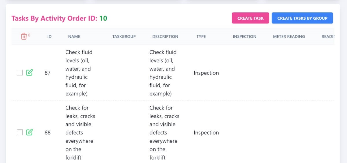 Task list Activity Smart is the ultimate Inspection, Health & Safety, Audit, Quality management tool. Automate orders, tasks and pending notification
